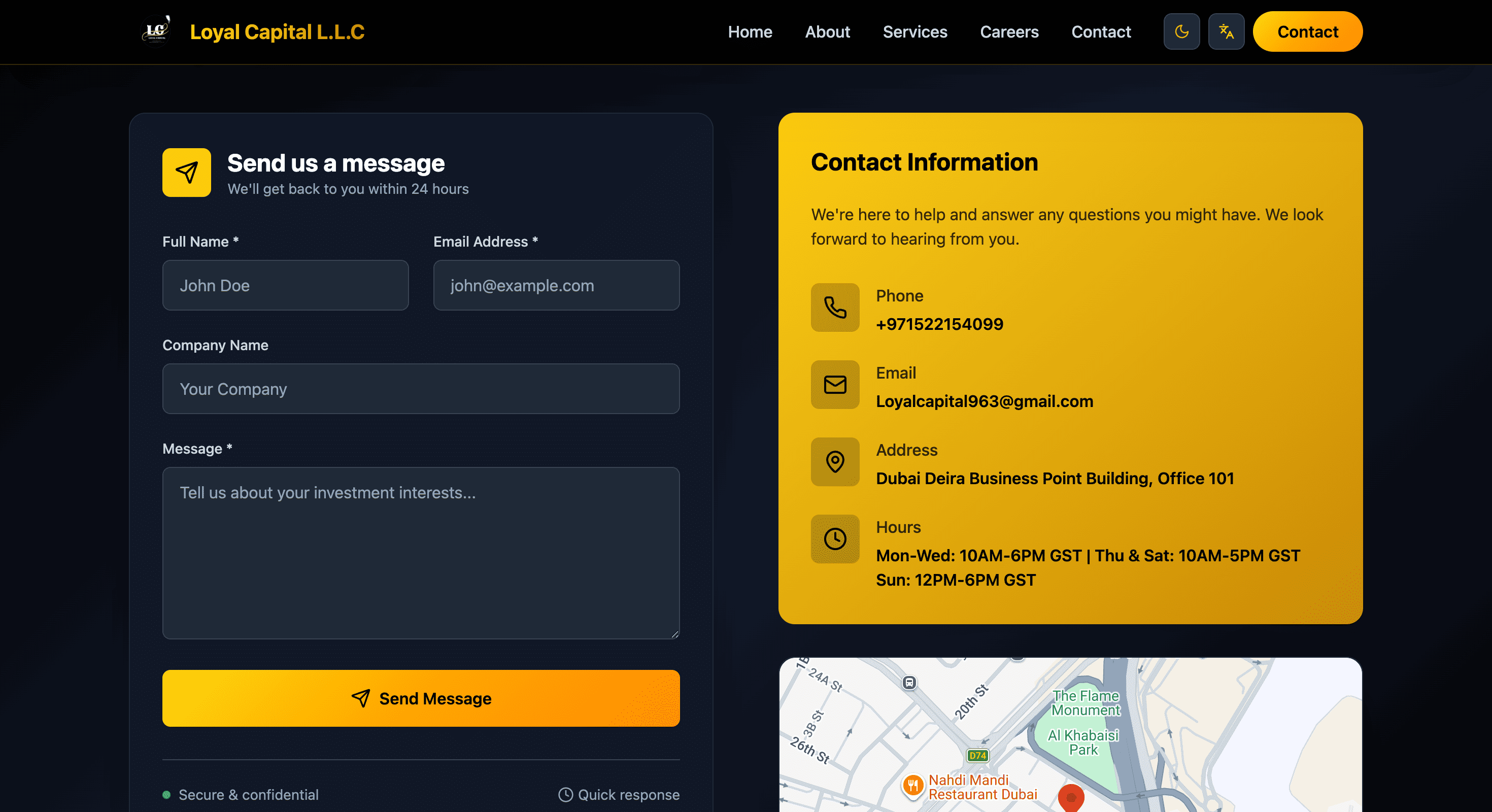 Loyal Capital Investments — screenshot 2